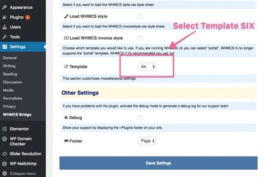 WHMCS template set up