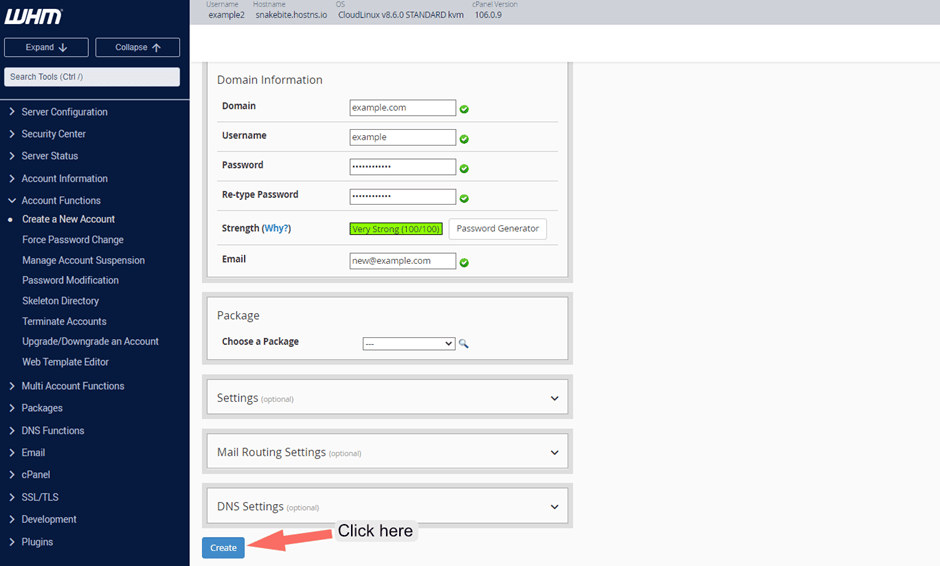 Getting Started with WHM / Web Host Manager 21