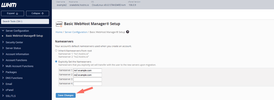 Getting Started with WHM / Web Host Manager 25