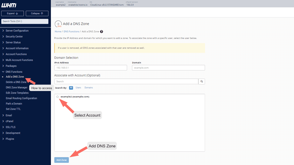 Getting Started with WHM / Web Host Manager 43