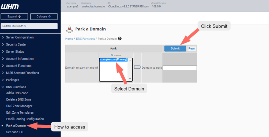 Getting Started with WHM / Web Host Manager 45