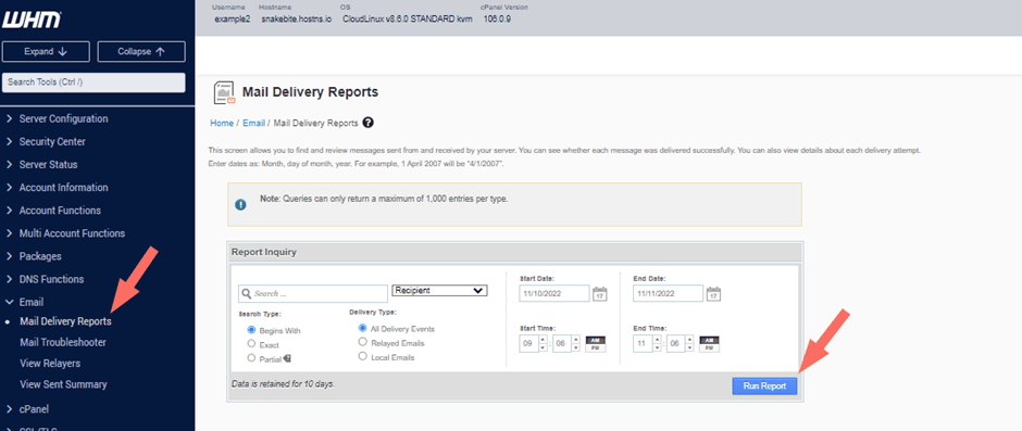 Getting Started with WHM / Web Host Manager 46