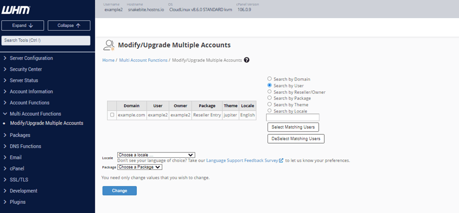 Getting Started with WHM / Web Host Manager 48