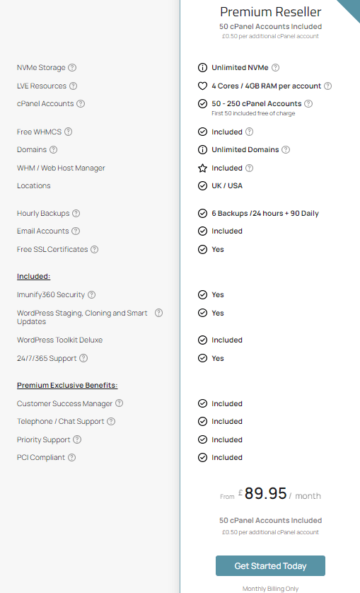 Unlimited reseller web hosting